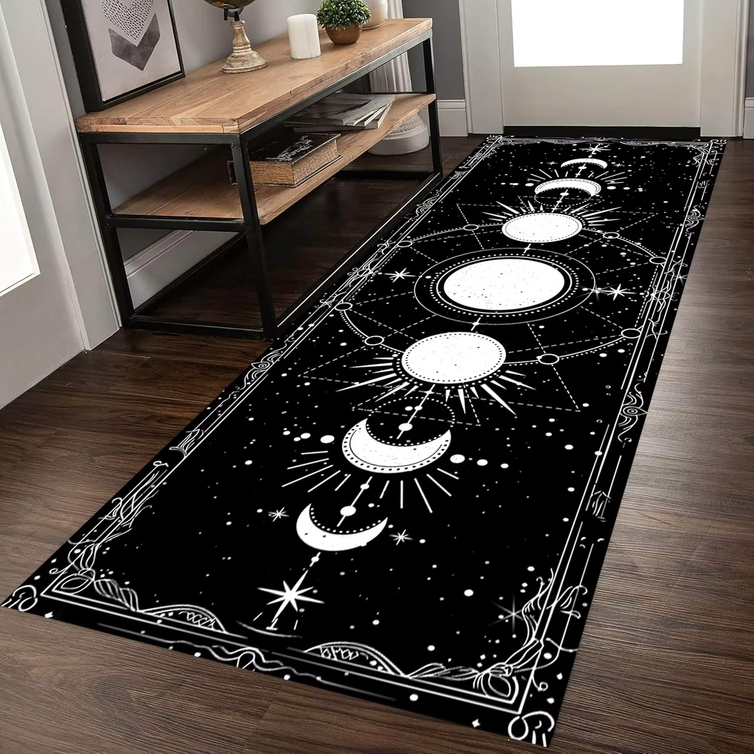 Tapis de coureur soleil et lune