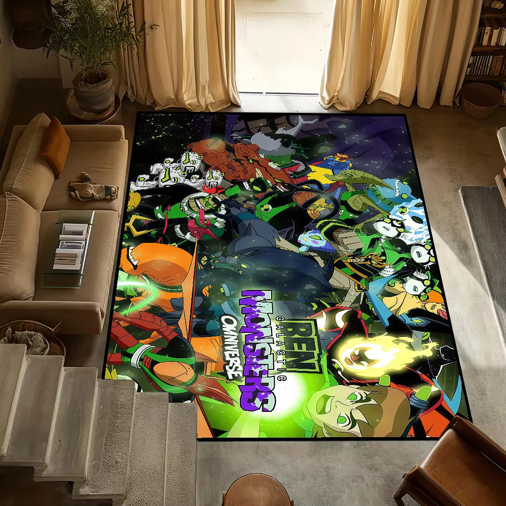 Dessin animé b- ben monstre 10 petit tapis chevet cuisine bain salon maison chambre