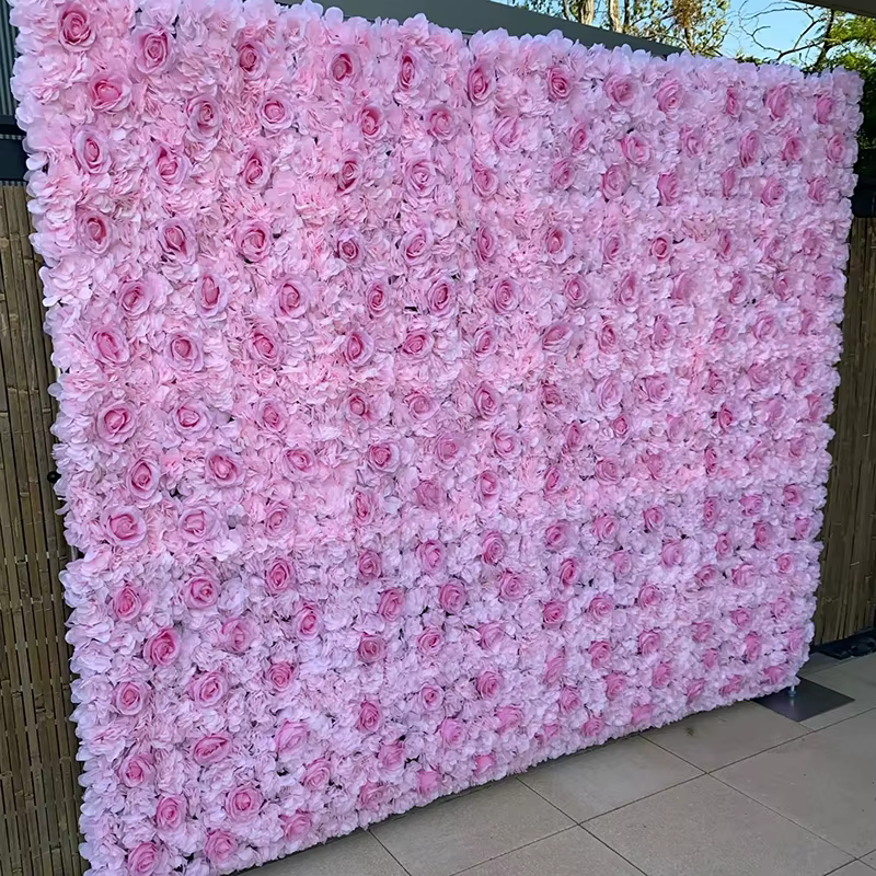 Paredes de fleurs artificielles d'extérieur pour décoration