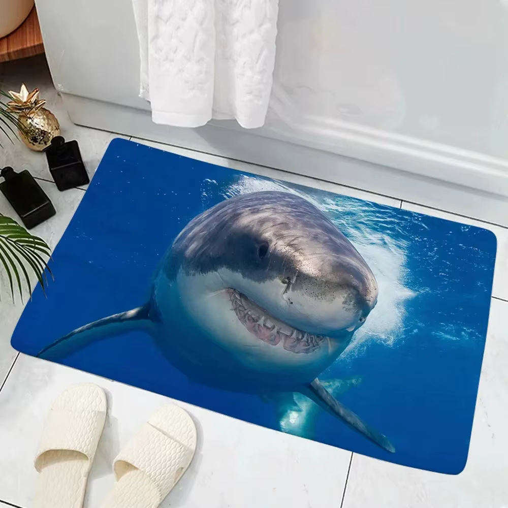 Paillasson d'entrée créatif requin 3D