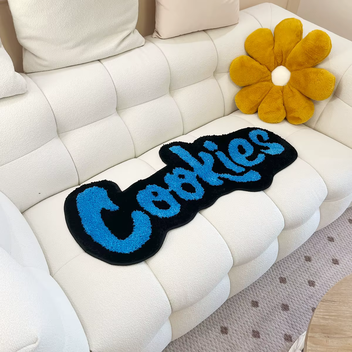 Tapis de biscuits faits à la main pour chambre d'enfants