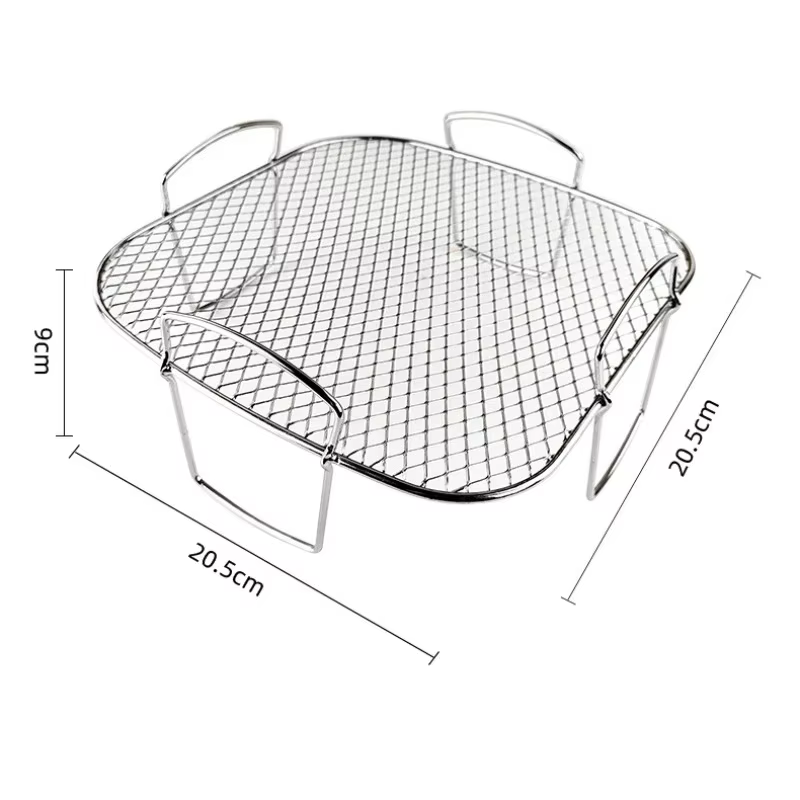 Support de friteuse à Air, support de cuisson en acier inoxydable, empilable, polyvalent, support de pain grillé, plateau de panier, accessoires de friteuse à Air