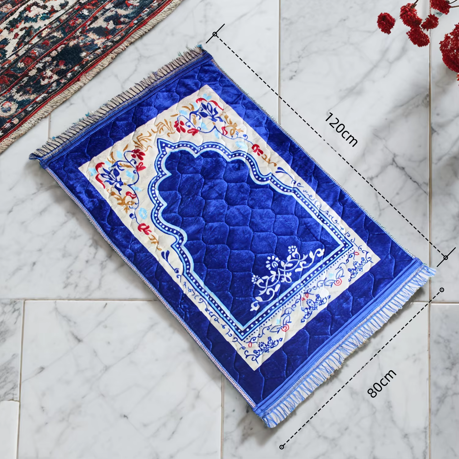 Tapis de prière musulman doux 80*120cm grand