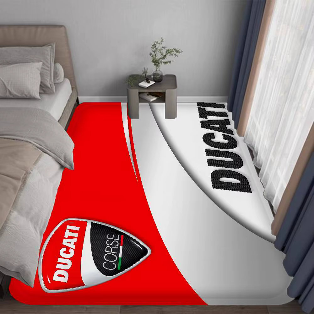 D-Ducati – tapis de sol rectangulaire avec LOGO de moto