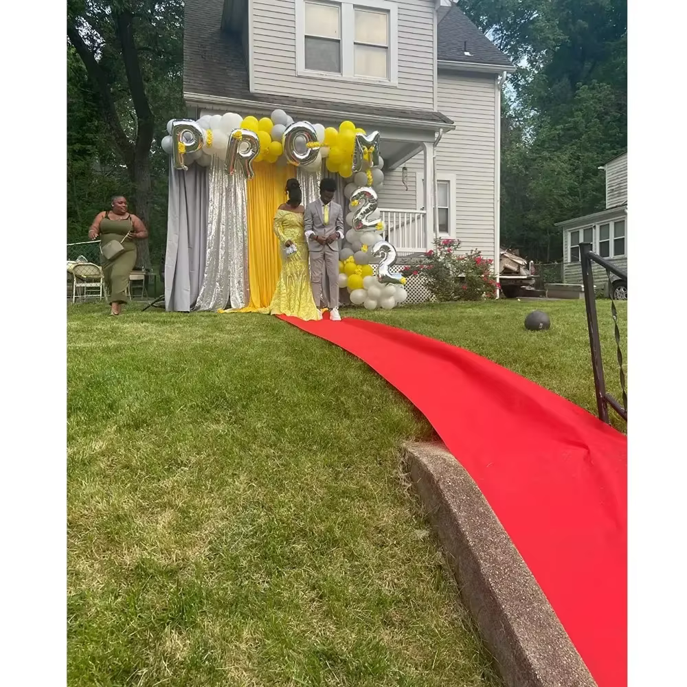 Tapis rouge épais pour allée de mariage