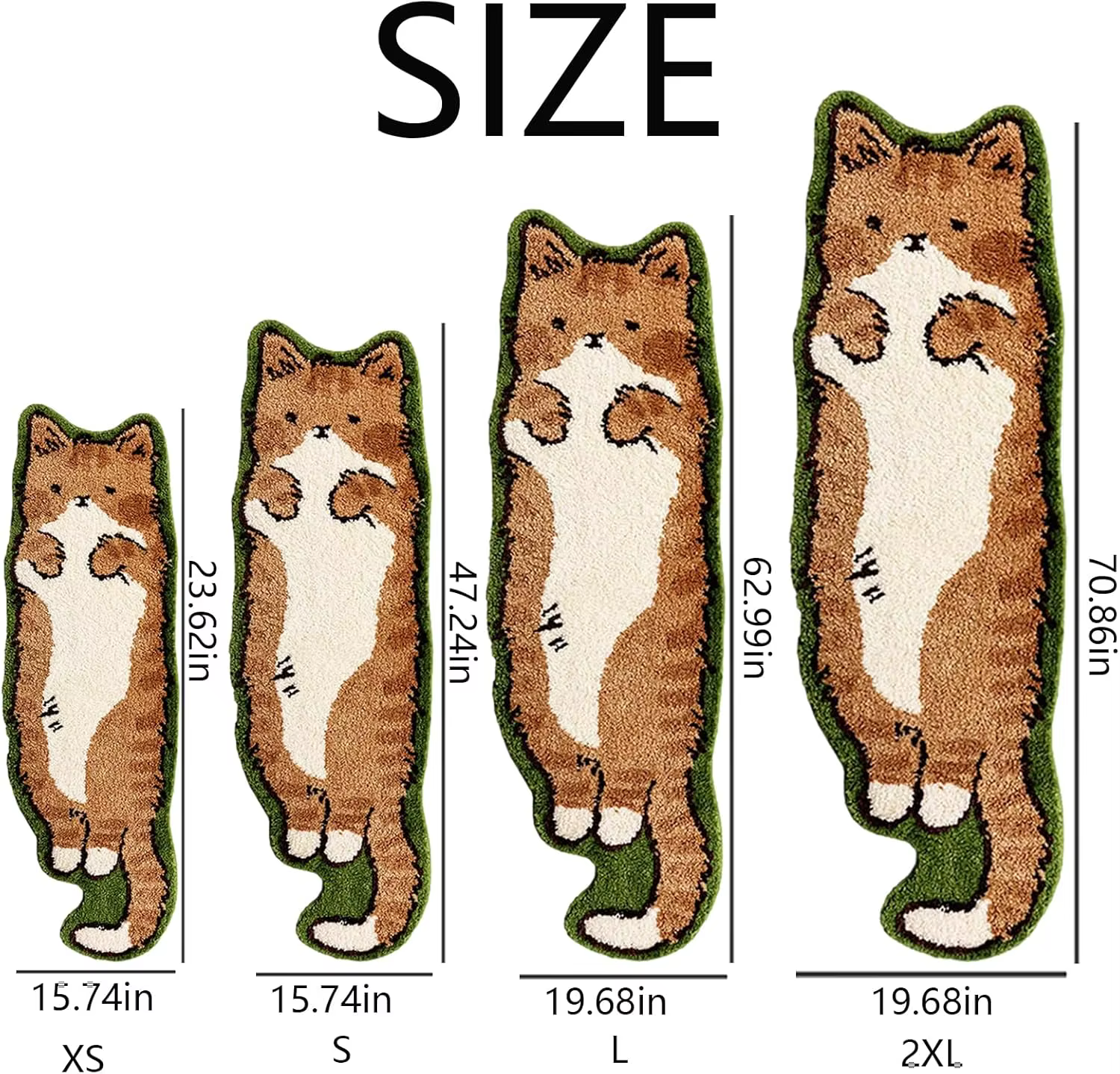 Tapis à motifs de chat de dessin animé VIKAMA