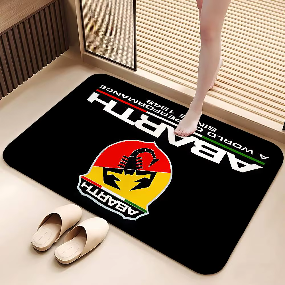 R-Abarths-w-Car-Moquette salle de bain tapis antidérapant