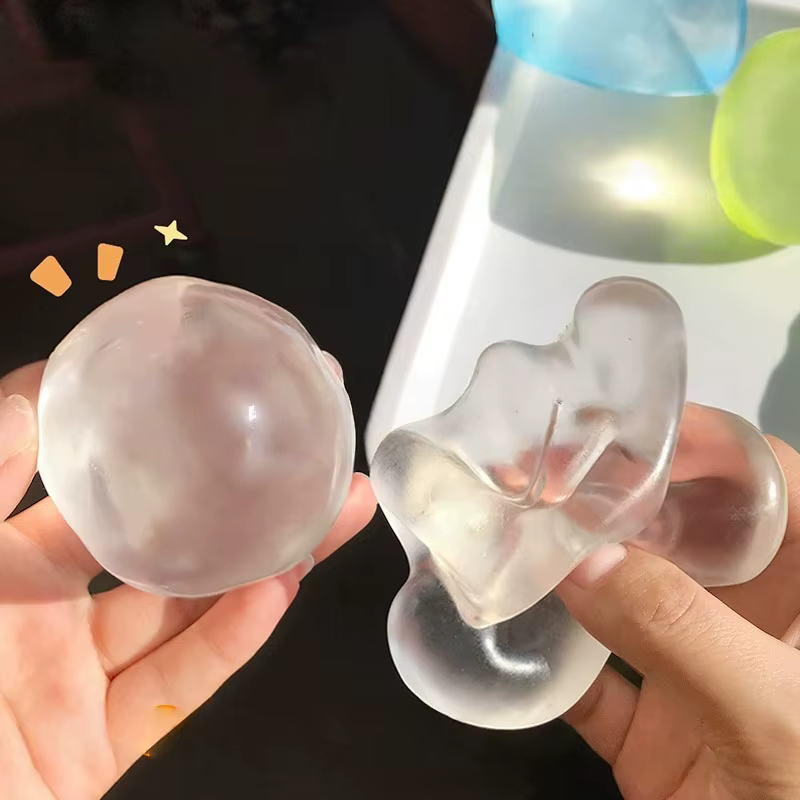 Balle anti-stress en huile de coco faite à la main : douce et moelleuse, soulage le stress et apaise l'anxiété – Un petit cadeau parfait pour les adultes