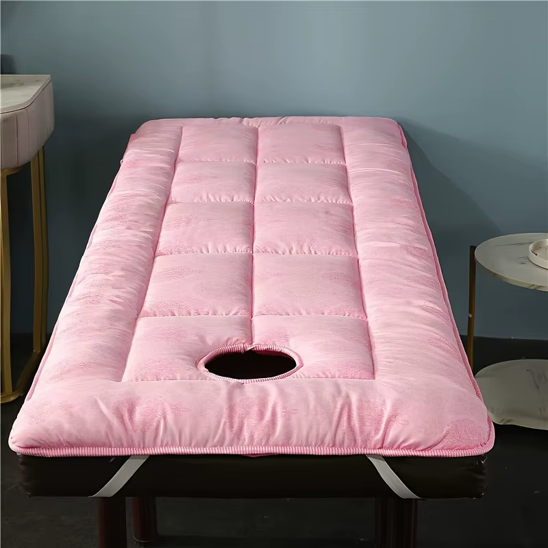 Un tapis de Massage haut de gamme adapté au Salon de Spa, tapis de Table de Massage, couverture de lit, respirant, confort de beauté avec trous