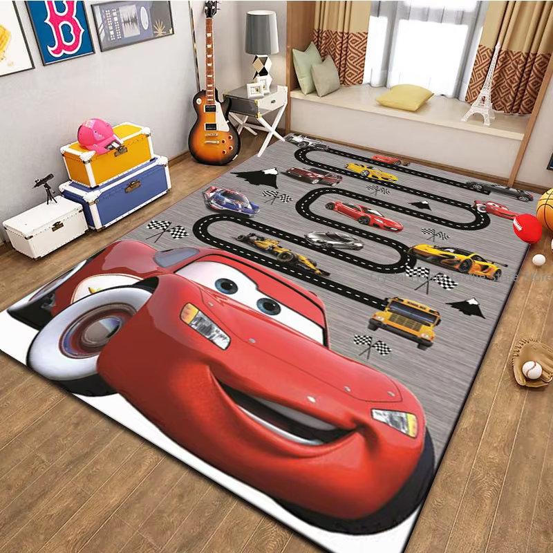 Tapis de sol Cars McQueen Motorway pour salon