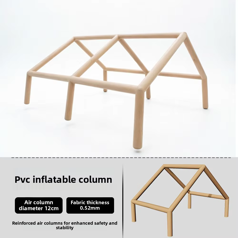 12 ㎡ Grande tente de camping gonflable pour 4 à 8 personnes avec fenêtres, portable, imperméable, pare-soleil, tente de camping quatre saisons