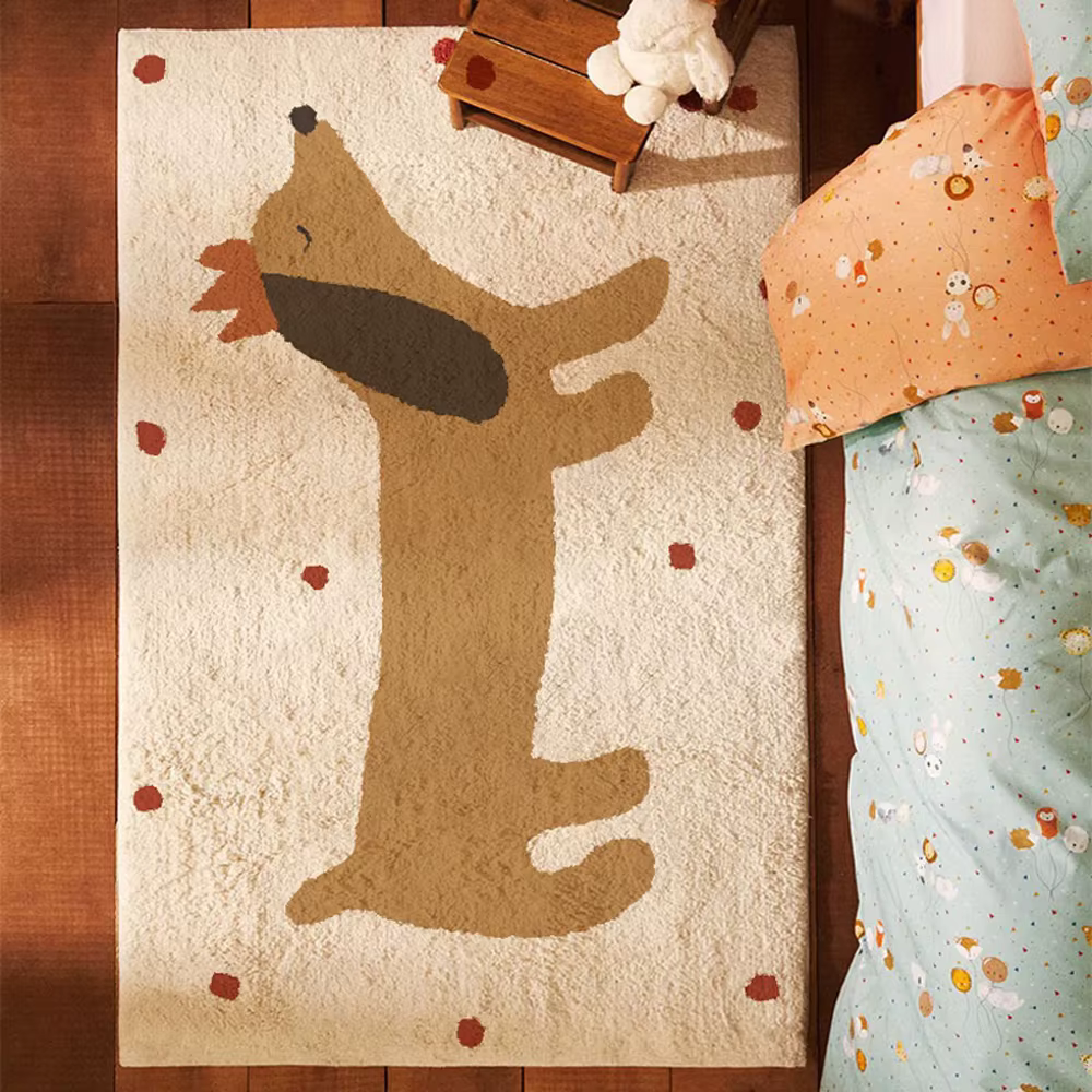 Tapis de sol en peluche doux et confortable pour la maison