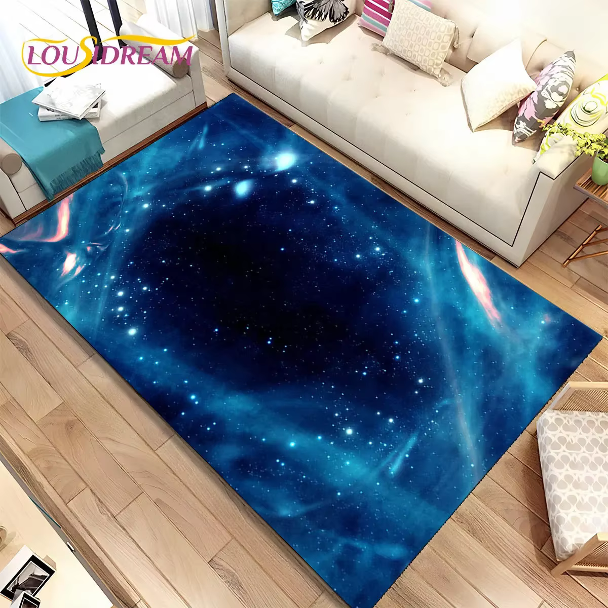 Tapis de zone d'étoiles spatiales de l'univers de la galaxie