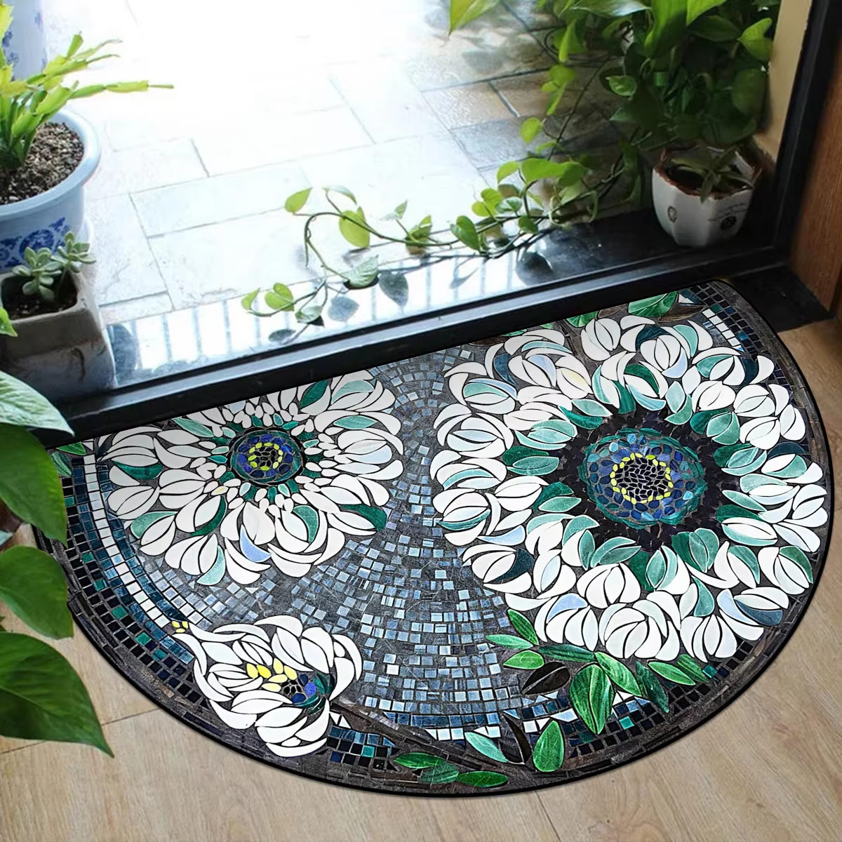 Paillasson d'entrée, décorations de jardin de printemps