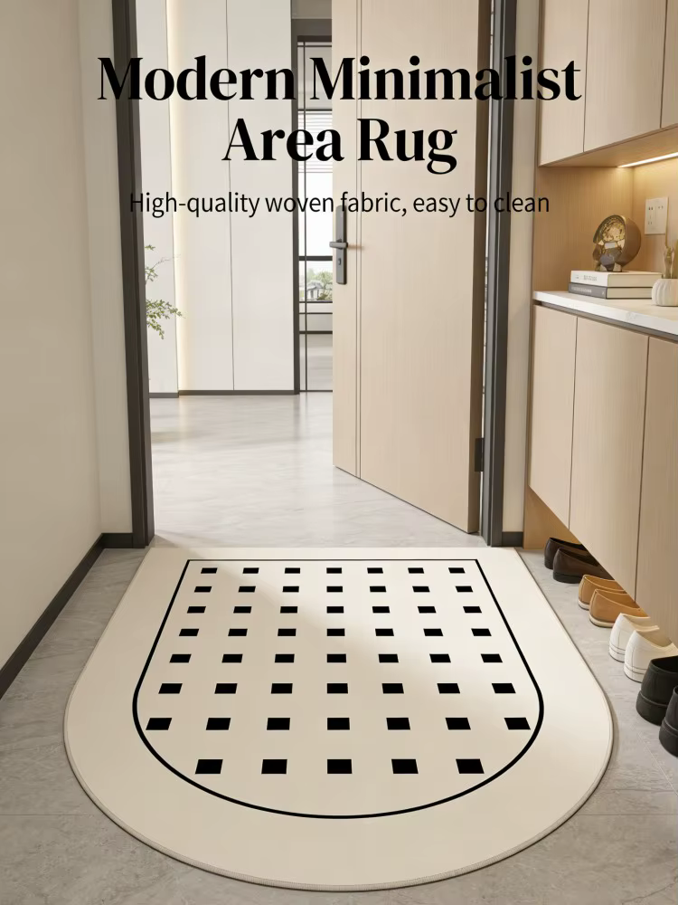 Tapis géométrique unique à pois