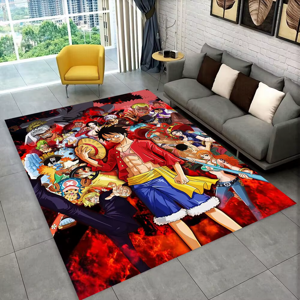 Tapis de dessin animé Zoro One P-Piece pour salle de jeux