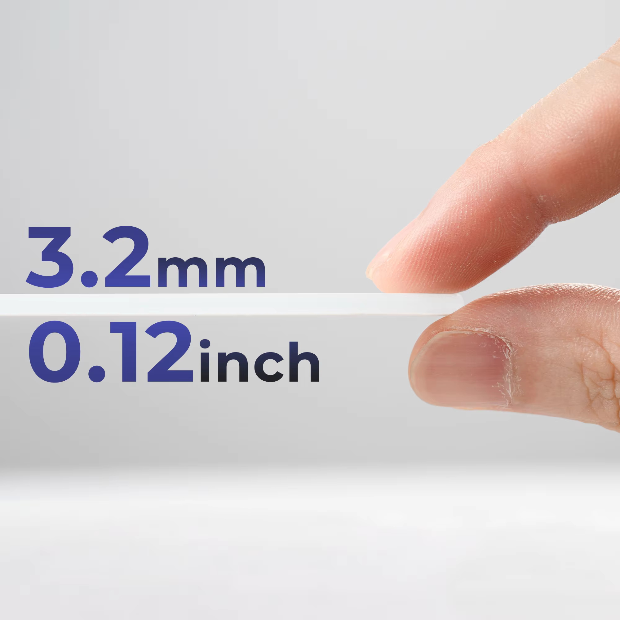 Tapis de souris en verre blanc XVX, surface micro-gravée lisse, pieds en silicone antidérapants pour une stabilité accrue, bords arrondis