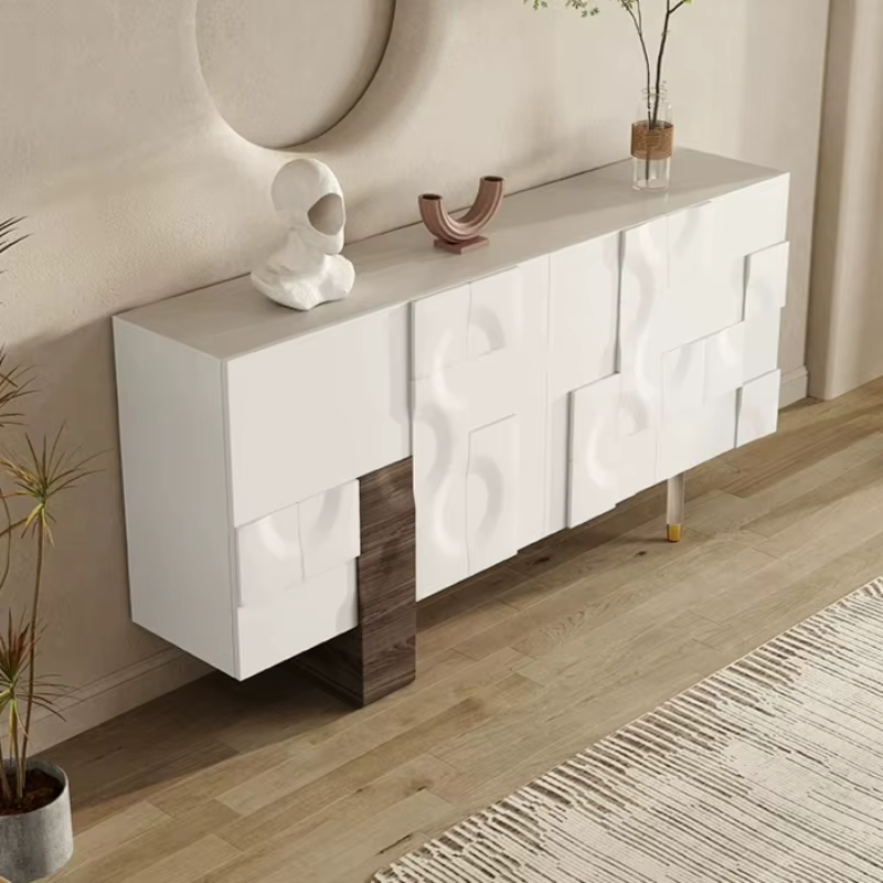 Meubles de Rangement Nordiques en Bois Massif pour Chambre et Salon : Meubles TV, Armoires à Chaussures, Meubles Artisanaux Gain de Place