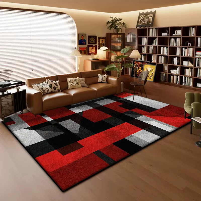 Tapis géométrique moderne pour salon