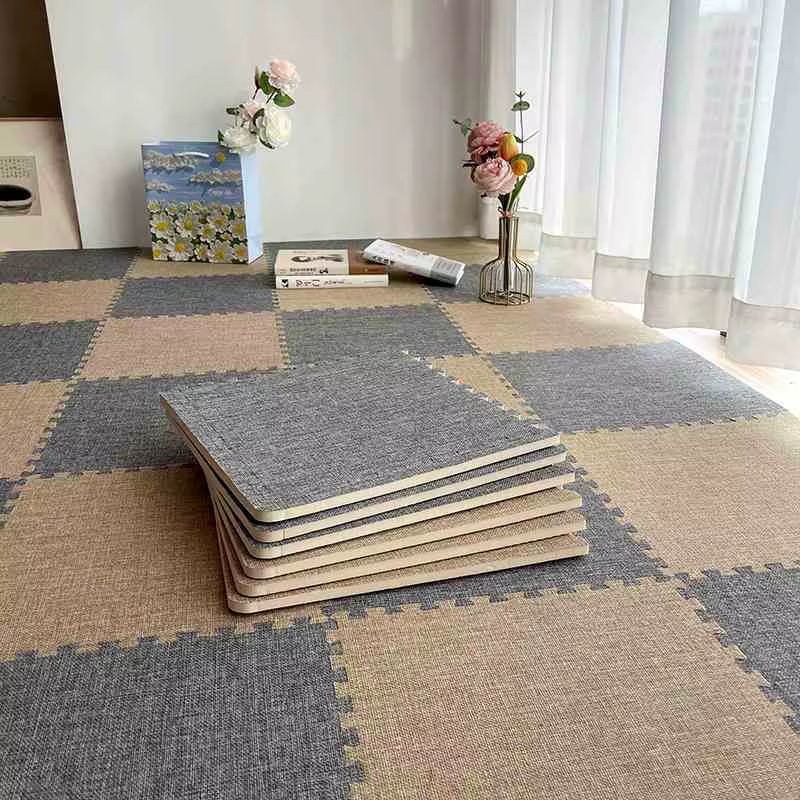 Tapis de sol en lin de style japonais