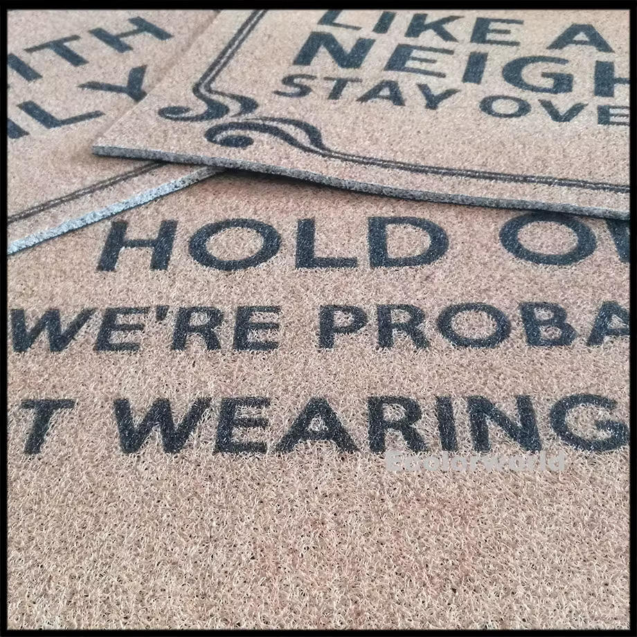 Tapis de bienvenue en PVC personnalisé