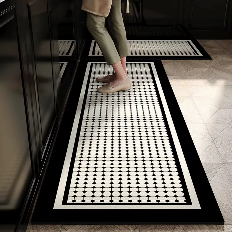 VIKAMA Lot de 2 tapis de cuisine antidérapants