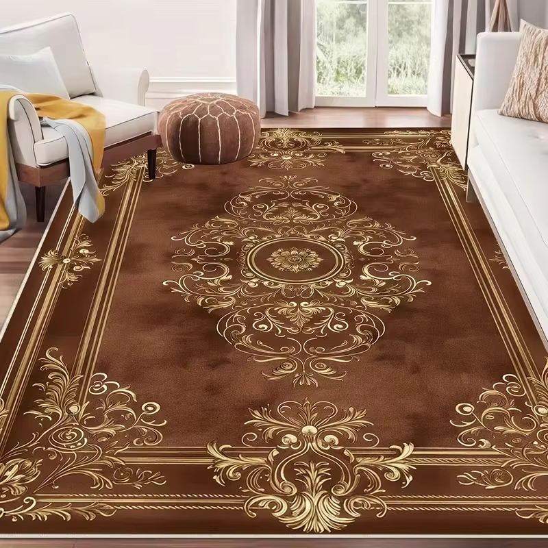 Tapis à motifs bohèmes antidérapant