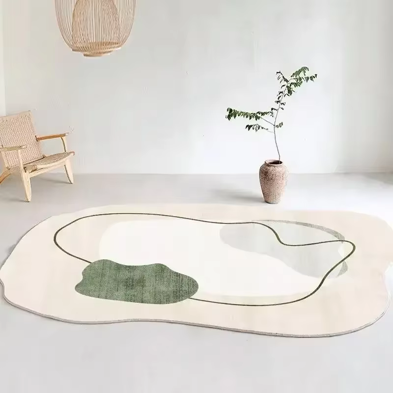 Tapis en peluche moelleux doux pour salon