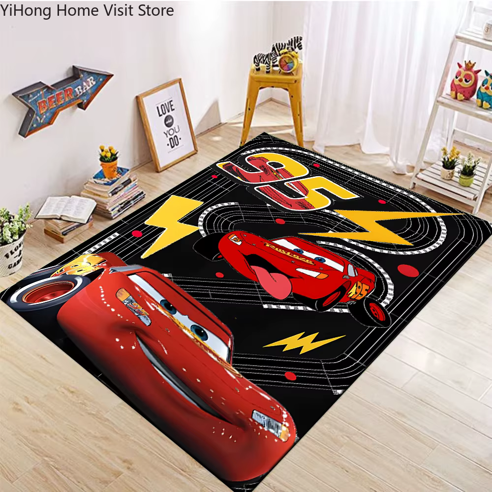 Tapis imprimé Disney Cars Lightning Mcqueen