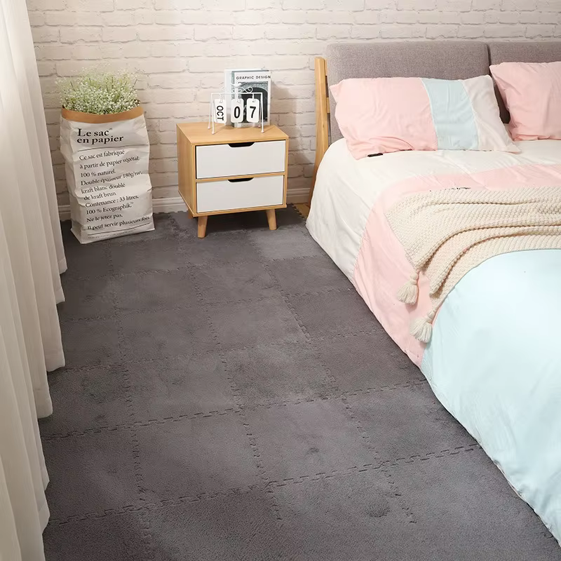 Tapis de verrouillage en peluche épaisse, 30x30x1CM, 10 pièces, pour salon, chambre à coucher, tapis d'exercice, salon, chambre à coucher, tapis rampant