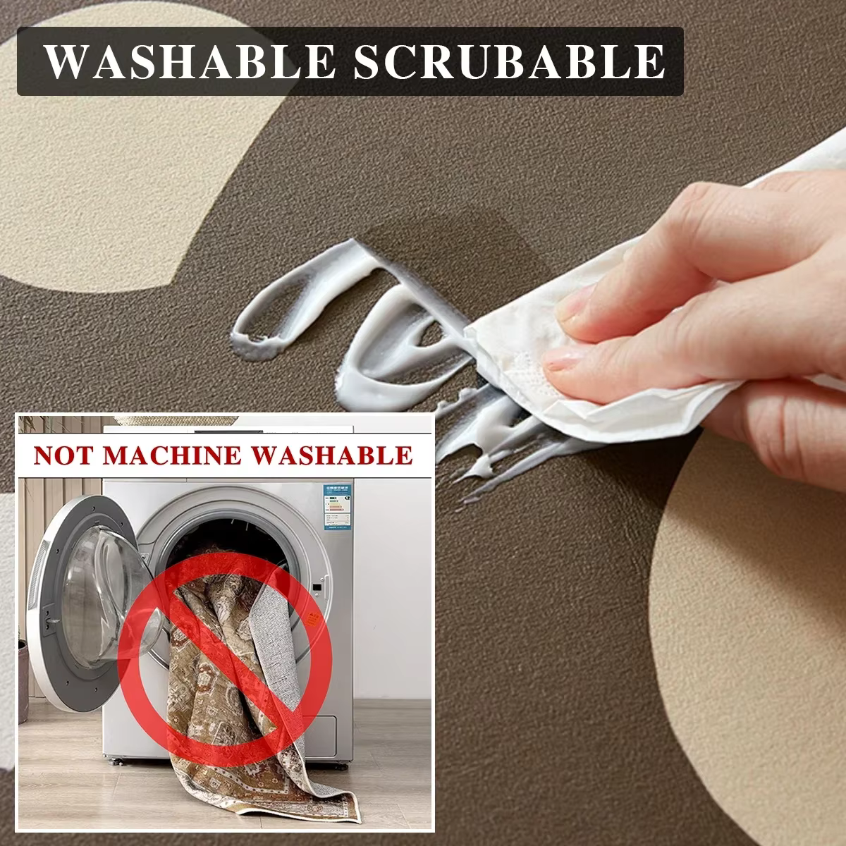 Tapis de salle de bain super absorbant