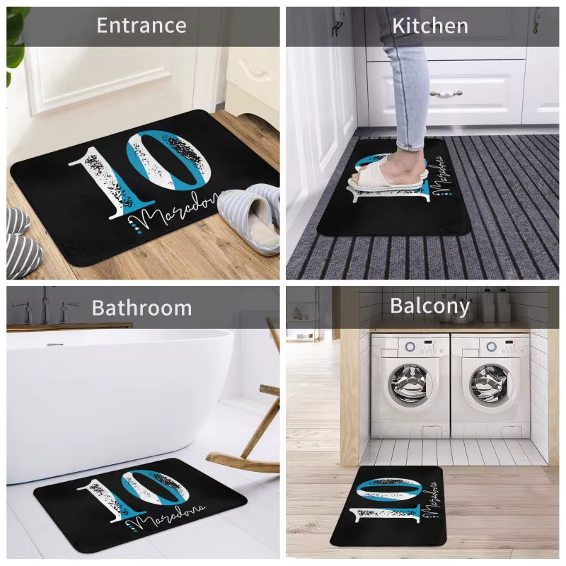 Maradona – tapis de porte d'entrée antidérapant