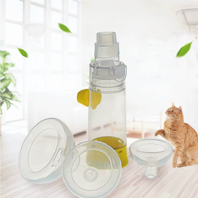 Chambre d'aérosol pour chat, inhalateur Portable pour chien, entretoise avec indicateur respiratoire, masque en Silicone pour équipement vétérinaire, clinique vétérinaire