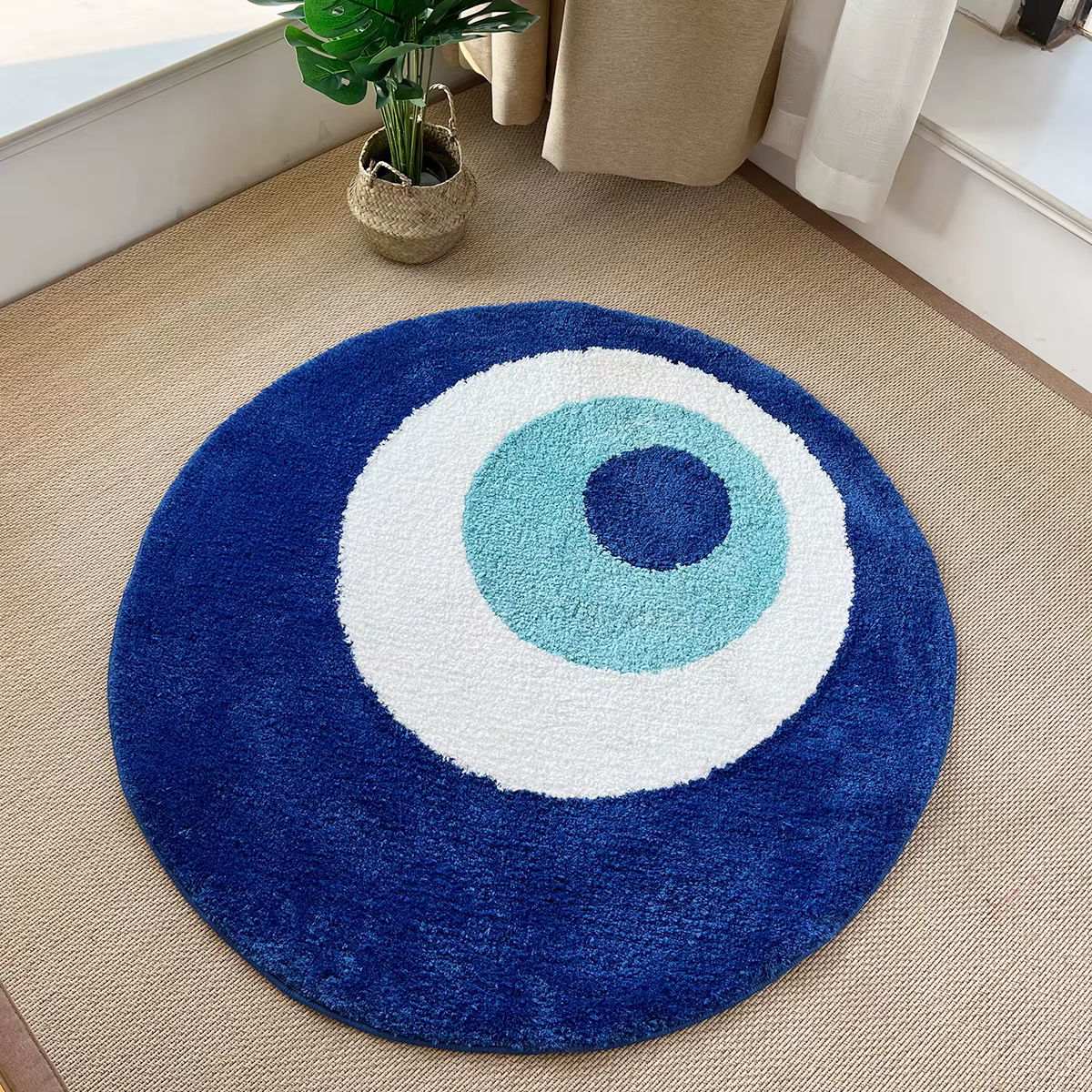 Tapis mauvais œil minimaliste