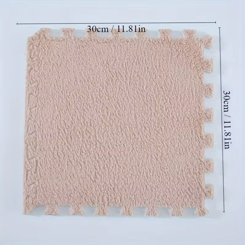 Tapis de Puzzle en peluche douce pour bébé