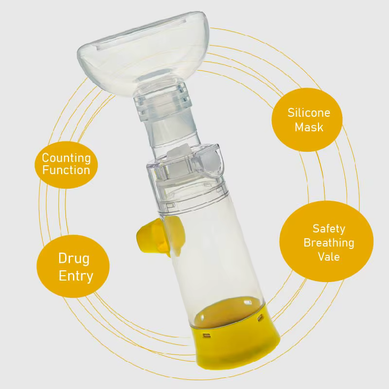 Chambre d'aérosol pour chat, inhalateur Portable pour chien, entretoise avec indicateur respiratoire, masque en Silicone pour équipement vétérinaire, clinique vétérinaire