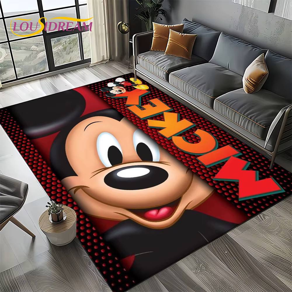 Tapis de dessin animé Mickey Minnie Mouse Donald Duck