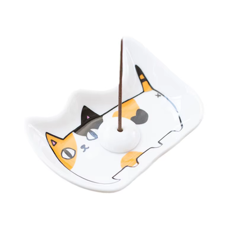 Plat d'assaisonnement en céramique, crée un plat de signification, dessin animé japonais, Sauce chat mignon, plat de vinaigre, pièce de décoration, plat de Sauce soja Wasabi