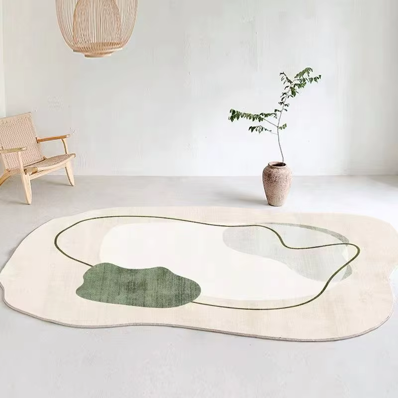 Tapis de salon irrégulier minimaliste moderne