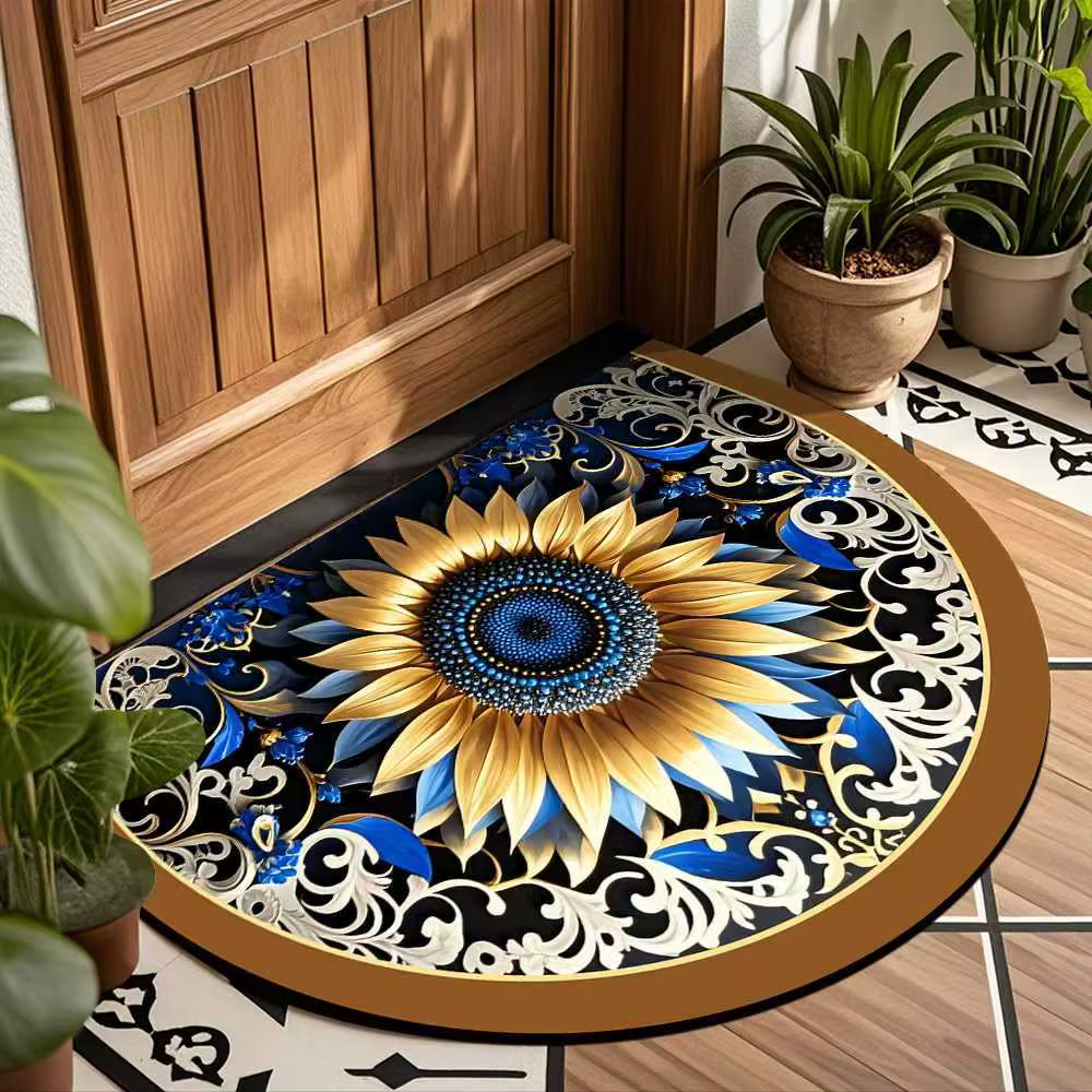 VIKAMA – tapis demi-cercle en pierre Vintage