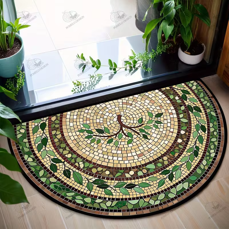 Tapis demi-rond Arbre de Vie