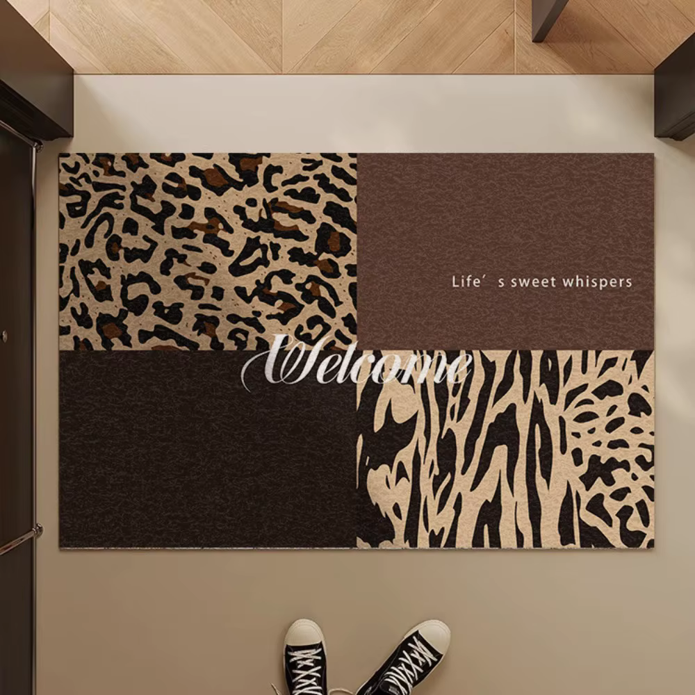 Tapis Patchwork imprimé Animal Vintage