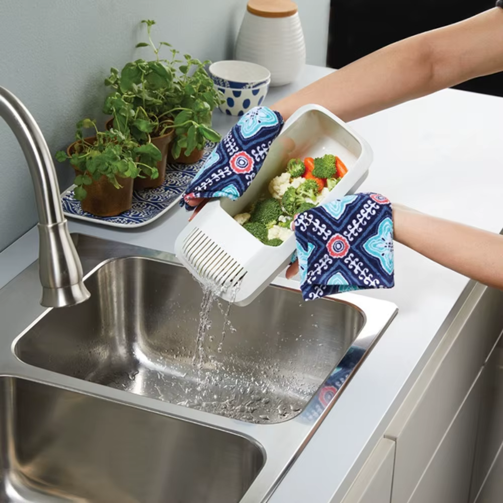 Boîte à pâtes en plastique, 1 pièce, cuiseur à pâtes pour nouilles au micro-ondes avec passoire, cuiseur à vapeur écologique pour Spaghetti et légumes, fournitures de cuisine