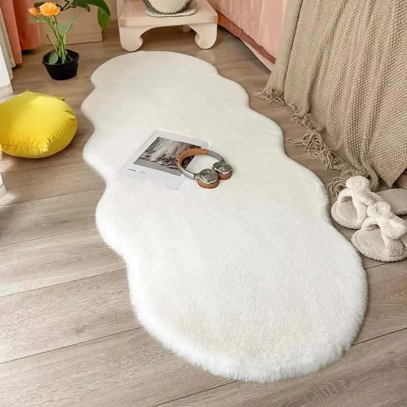 Faux lapin tapis pour décoration de maison moderne