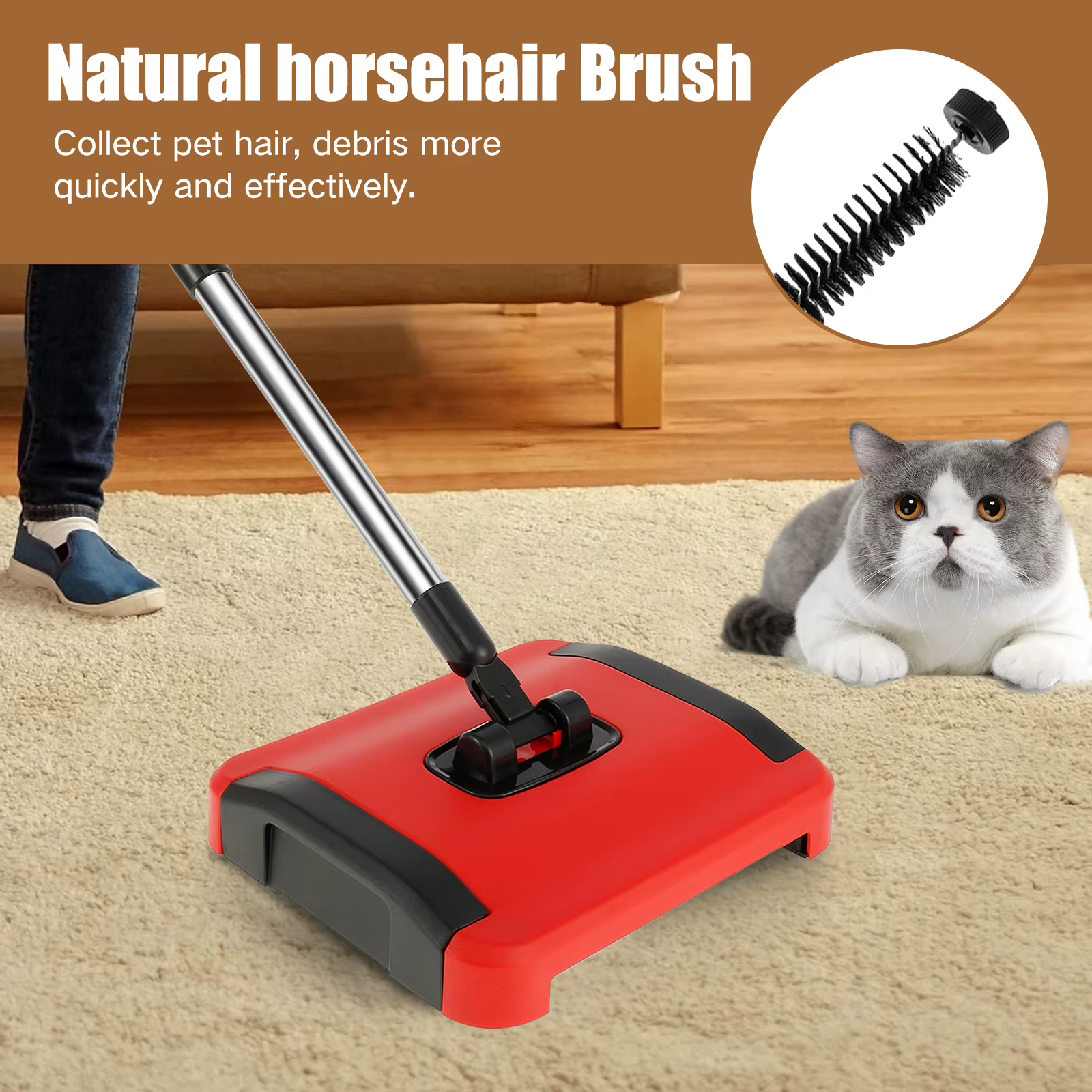 Balayeuse de sol pour tapis