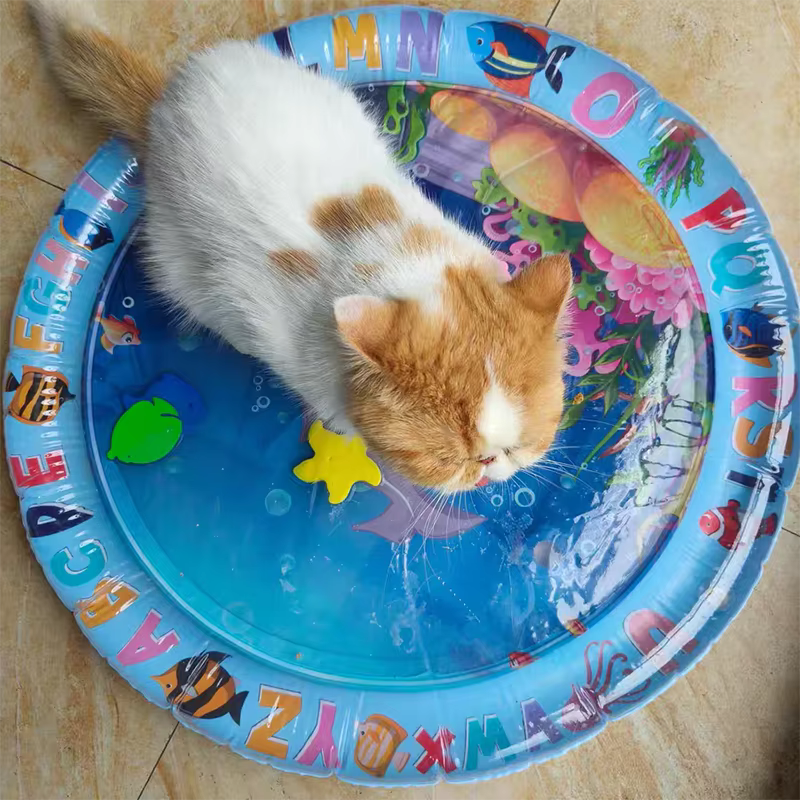 Tapis gonflable rempli d'eau pour animaux de compagnie