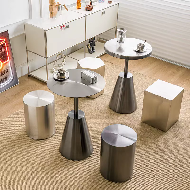 Tabourets en métal modernes, tabouret géométrique nordique, décoration de salon, café, minimalisme, chaise Ottomans, accessoires de meubles de maison