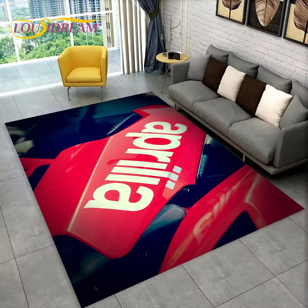 HD Aprilia Racing moto Logo tapis pour la maison salon chambre canapé paillasson décor