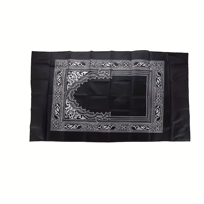 Tapis de prière portable en polyester tressé