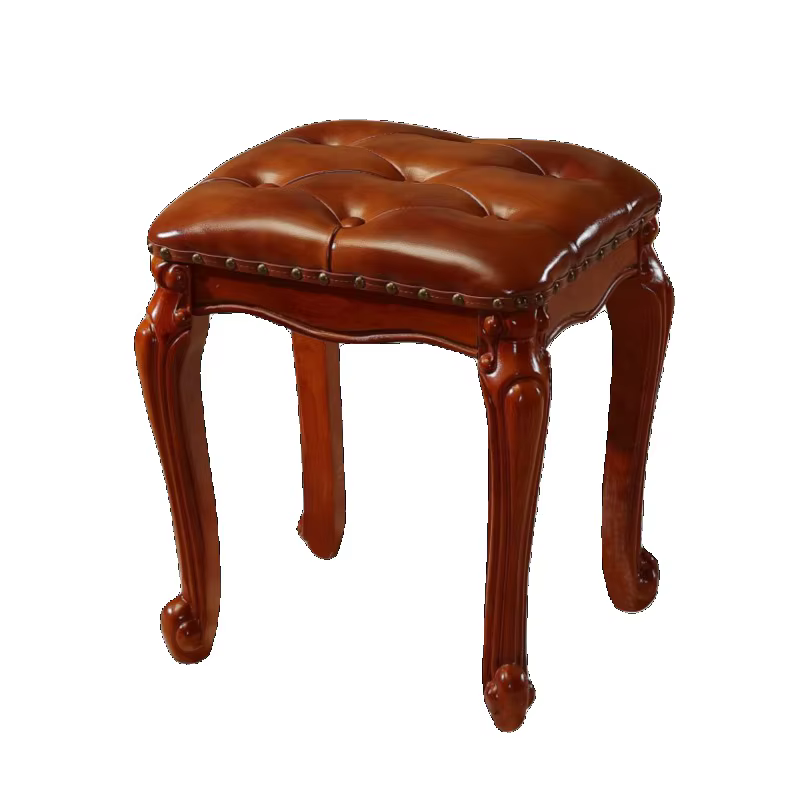 Tabouret d'entrée minimaliste de luxe, petit tabouret français portable pour intérieur, chaises de salon pour adultes, accessoires de mobilier portables